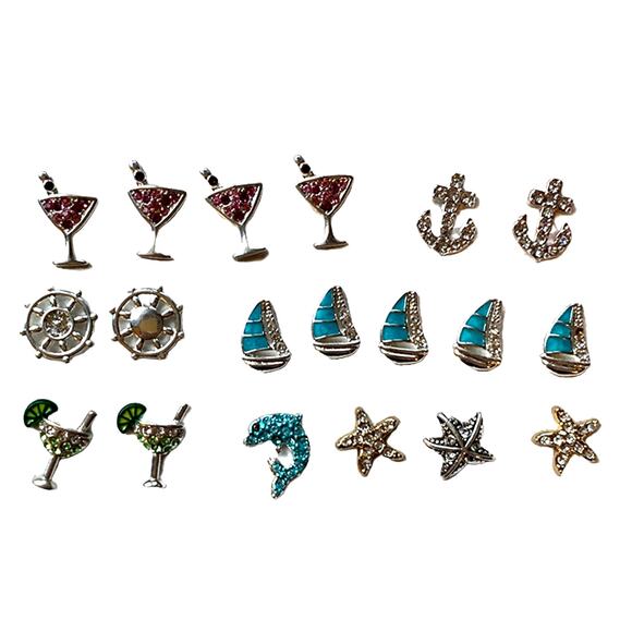 Lot 100+ Floating Locket Jewelry 7mm Charms Travel Vacation Beach Cruise USA New - Picture 12 of 12